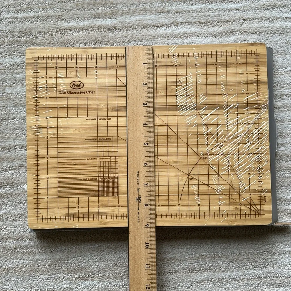 Fred OBSESSIVE CHEF Cutting Board Bamboo Cutting Board 9” x 12”